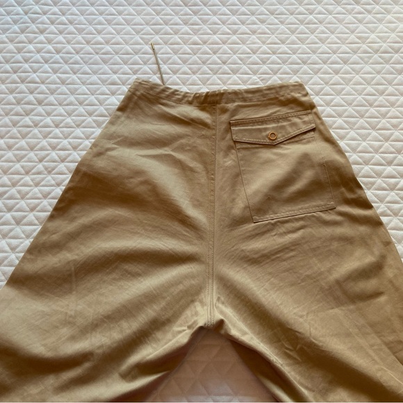 Dion Lee Sunfade Parachute Pants Women’s Baggy Medium US 6 Tan Drop Crotch Jeans - Picture 13 of 16